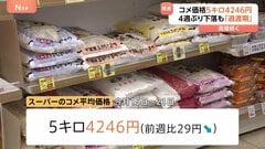 コメ平均価格5キロあたり4246円　前週比29円↓　4週ぶりの値下がりも4000円超は3週連続| TBS CROSS DIG with Bloomberg