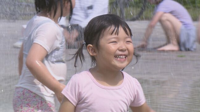 伊達市で32.9℃　各地で真夏日に　福島市では水遊びに多くの子どもたち　福島|TBS NEWS DIG