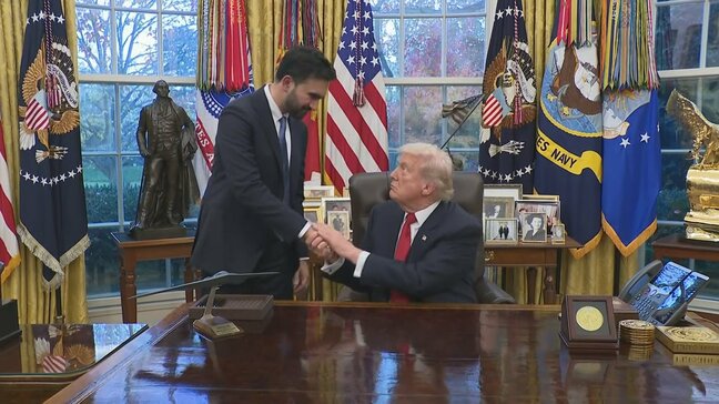 トランプ大統領と次期ニューヨーク市長・マムダニ氏が会談 激しい対立から一転して融和ムードを強調|TBS NEWS DIG