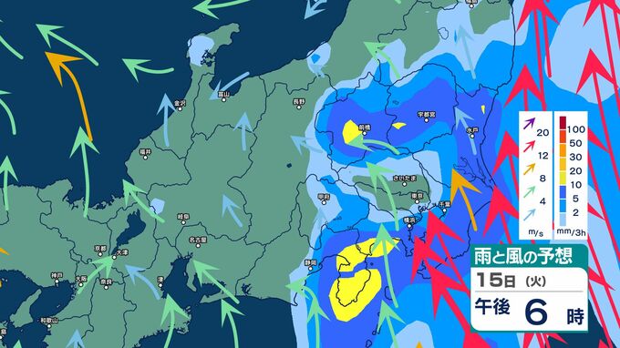 【大雨情報】関東甲信は大気の状態が非常に不安定に 大雨による土砂災害に警戒・注意【雨と風のシミュレーション画像】 関東北部・関東南部・甲信120ミリ 伊豆諸島100ミリ(~16日午後6時・多い所) | SBC NEWS | 長野のニュース | SBC信越放送