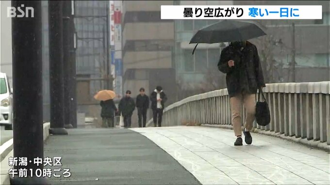 寒い！三連休初日「きょう一緒にデートなの…」新潟市内には雪も舞い 1月下旬から2月上旬並みの気温に「勘弁してほしい」|TBS NEWS DIG
