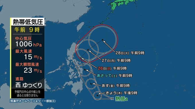 【台風の卵】熱帯低気圧が発生　台風１号になれば過去7番目の遅さ【台風情報】　|　鹿児島のニュース｜MBC NEWS｜南日本放送