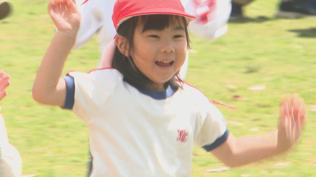 「玉入れ楽しかったな～」幼稚園で歓迎遠足　大分
