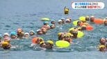 4.2キロを泳ぐ伝統の錦江湾横断遠泳…清水小41人が完泳　波や風が穏やかで前年より約30分早い1時間半で全員ゴール|TBS NEWS DIG
