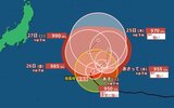 【台風情報】「ゆっくり」進む “非常に強い” 台風19号…南鳥島近海を北東へ 27日までに徐々に勢力弱まるか【雨と風のシミュレーション】 | 富山のニュース|天気・防災|チューリップテレビ
