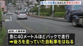 追突事故後に40mバック走行…自転車はね85歳男性死亡　過失運転傷害の疑いで55歳女を逮捕 パニック状態か　横浜市都筑区|TBS NEWS DIG