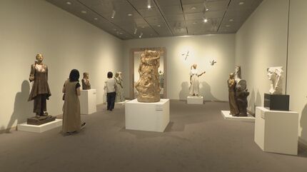 古川美術館 彫刻家の山本眞輔さんと洋画家の澄江さんの展覧会7月20日