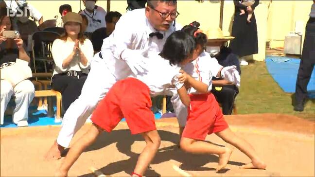 大一番で勝ったのは“だいの里”「力を入れたら勝てた」こども園で『相撲大会』新潟県胎内市|TBS NEWS DIG