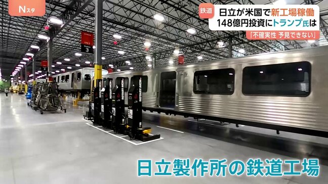 日立がアメリカに新たな鉄道工場 約148億円の巨額投資 トランプリスクとどう向き合う?|TBS NEWS DIG