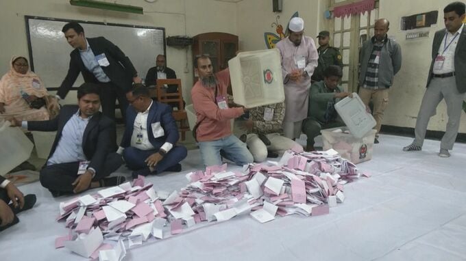 バングラデシュ 政変後初の総選挙　最大野党が過半数で勝利宣言　“政治刷新”進むか焦点　国外逃亡のハシナ前首相は「茶番劇」と非難