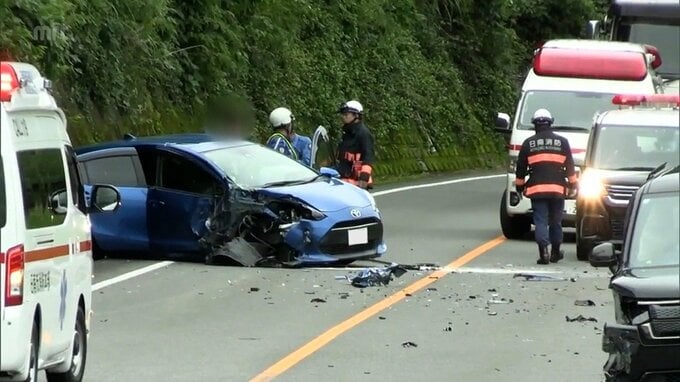 日南市で普通乗用車2台が正面衝突する事故　70歳男性が死亡|TBS NEWS DIG