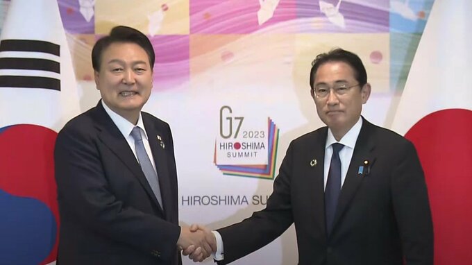 【速報】日韓首脳会談はじまる　そろって韓国人原爆犠牲者慰霊碑に献花　尹大統領は現職大統領として初めて広島を訪問　|　RCC NEWS | 広島ニュース | RCC中国放送