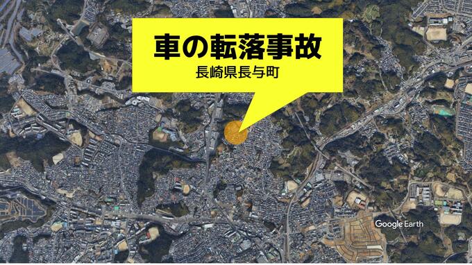 【速報】車がおよそ3メートル転落　閉じ込められていた70代男性とみられる1人を救助|TBS NEWS DIG