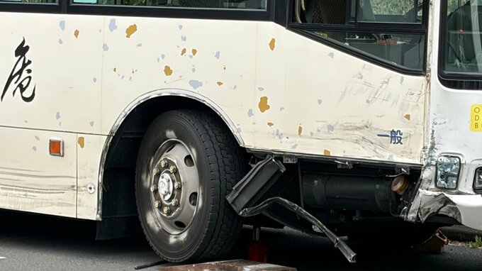 【速報】バスと乗用車が絡む事故　伊島町2丁目吉宗線（旧国道53号）笹が瀬交差点付近【岡山】|TBS NEWS DIG