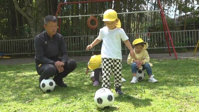 「シュートがおもしろかった」　保育所でサッカー教室　地元のスポーツクラブが園児に指導　山梨・河口保育所|TBS NEWS DIG