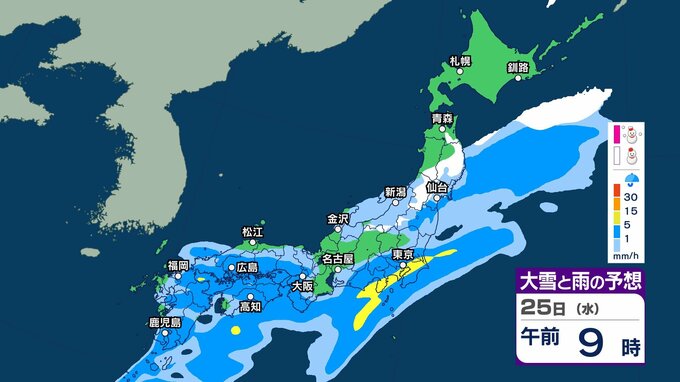 【今後の雨や雪は？】きょう24日は西から雨のエリア拡大　26日にかけて雨に　太平洋側を中心に“バケツをひっくり返したような”激しい雨の所も【3時間ごとのシミュレーション・24日正午更新】　|　新潟のニュース・天気｜BSN NEWS｜BSN新潟放送
