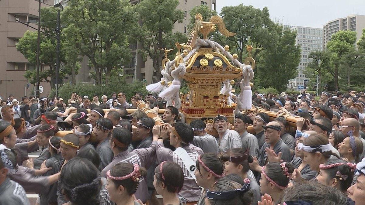 深川八幡祭り 6年ぶりの連合渡御で大賑わい | TBS NEWS DIG