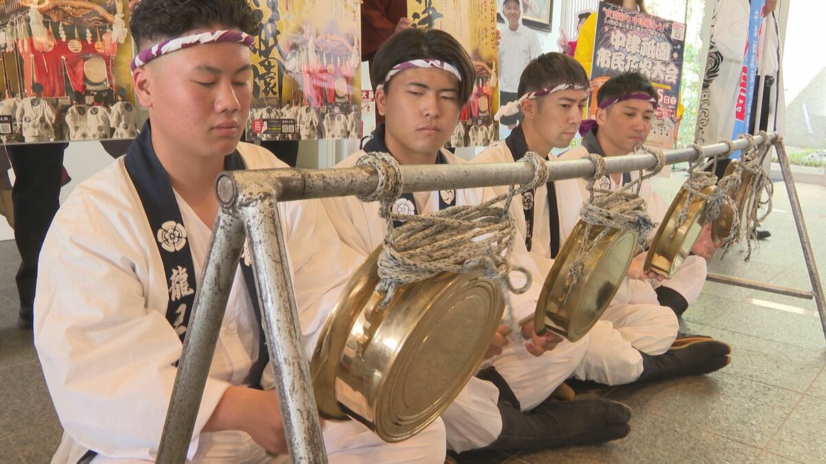 中津祇園」25日開幕へ 関係者が祇園囃子を披露しPR 大分 | 大分の