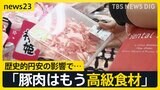 「豚肉はもう高級食材」歴史的円安で“家計の味方”豚肉の価格高騰止まらず…ラーメン店は再値上げを決断【news23】|TBS NEWS DIG