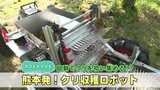 クリ拾いって大変…だったらこれ! これまでなかった?『全自動クリ収穫ロボット』に農家は期待 | 熊本のニュース|RKK NEWS|RKK熊本放送
