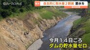 「御母衣ダム」貯水量ゼロのおそれ…1994年以来32年ぶりの取水制限、庄川水系で2割の自主的な節水　富山県内の5市で呼びかけ　|　富山のニュース｜天気・防災｜チューリップテレビ