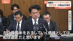備蓄米の適正価格「5キロ2000円程度」に立憲・野田代表「バナナのたたき売りではない」と小泉大臣を追及　国会で野党党首が相次いで質疑| TBS CROSS DIG with Bloomberg
