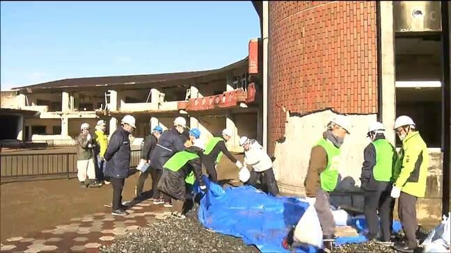「外壁の修復工事始まる」震災遺構の大川小学校で校舎のタイル落下 宮城・石巻市|TBS NEWS DIG