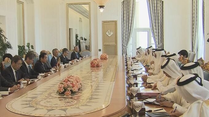 岸田総理、日カタール首脳会談　「戦略的パートナーシップ」に格上げ　LNG安定供給求める|TBS NEWS DIG