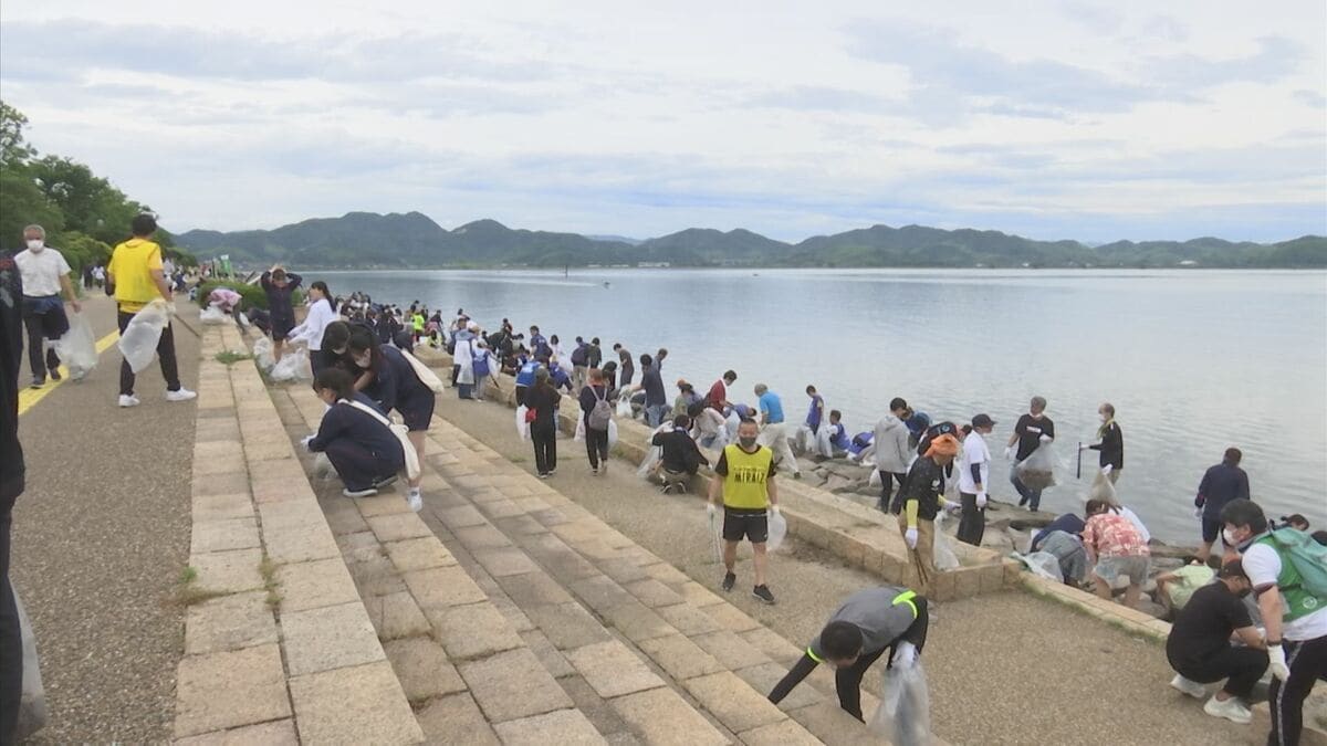 小峯龍夫　宍道湖 中海・宍道湖」の自然環境を守る…周辺5市で一斉清掃 鳥取県・島根県