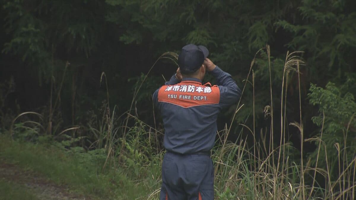 “鎮火”のめどは依然立たず… 三重･津市の山林火災 21日は雨で消火活動できず警戒続く 美杉町下多気付近