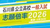 【全校の倍率2026】石川県公立高校一般入試2026 金沢桜丘が1.45倍 金沢錦丘が1.44倍…令和8年度の出願状況　|　石川県のニュース｜MRO北陸放送