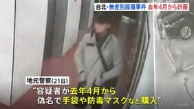 台北の無差別14人殺傷事件 男は去年4月には犯行を計画　偽名で手袋や防毒マスクを購入、24個の発煙弾も|TBS NEWS DIG