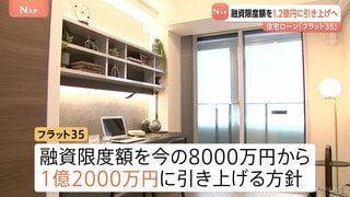 「フラット35」融資限度額を8000万円→1億2000万円に引き上げへ　2005年以来　日銀の利上げ背景に日本維新の会が対応求める| TBS CROSS DIG with Bloomberg