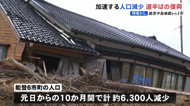 人口減少が深刻に 10か月で6300人減　能登半島地震からまもなく1年【現場から、】|TBS NEWS DIG