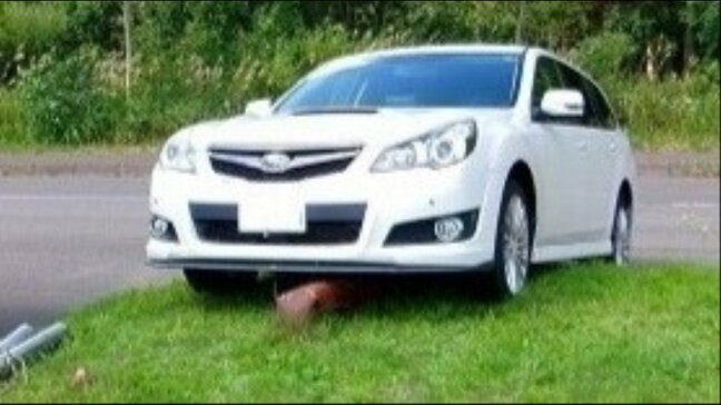 70代男性がペダル操作を誤り“アクセル全開”暴走、街路灯をなぎ倒す　バックで駐車する際にブレーキと踏み間違える　北海道北広島市・パークゴルフ場|TBS NEWS DIG