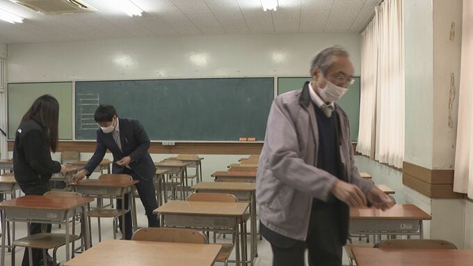 3月6日は公立高校入試の日　会場設営など準備進む（山口県）　|　山口のニュース・天気・防災｜tys NEWS｜ｔｙｓテレビ山口