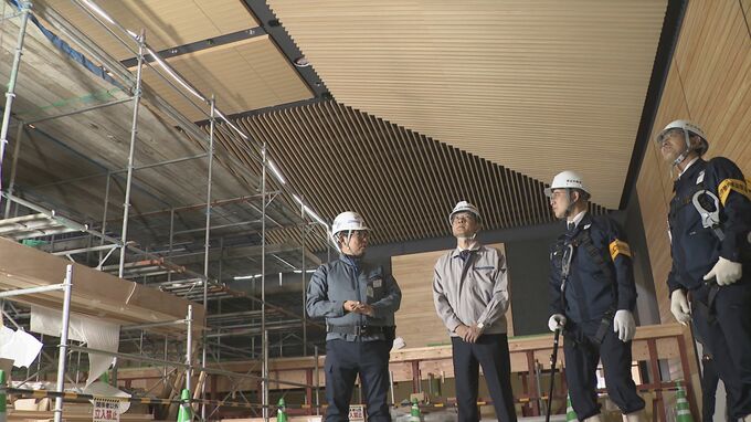 山口市長が市役所“新庁舎”をパトロール「大きな事故がないように」 25年3月完成 GWに供用開始予定|TBS NEWS DIG