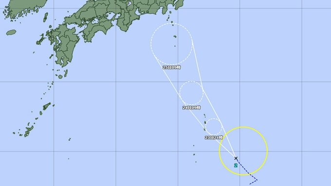 【台風2号】今後の進路と勢力は？　24時間雨量と最大風速は？　台風は北上して関東方面に向い、その後熱帯低気圧に　気象庁発表　|　山形のニュース│TUYテレビユー山形