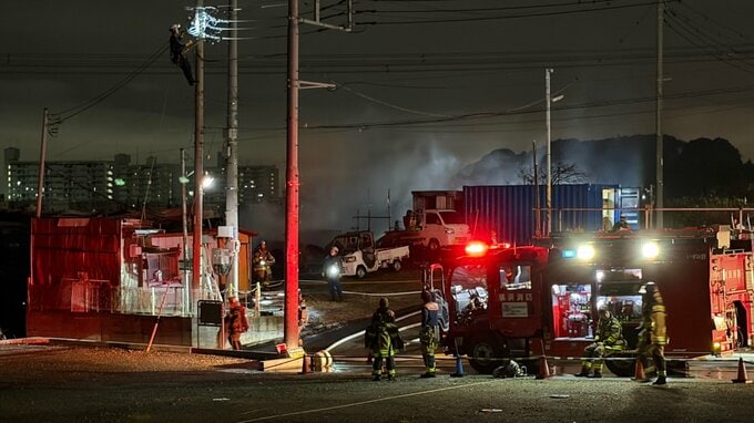 自動車整備の工場で火事　40代男性がやけどで病院に搬送　横浜市泉区|TBS NEWS DIG