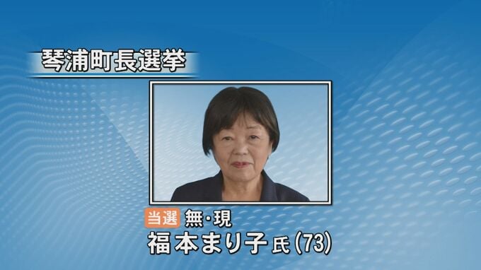鳥取・琴浦町長選挙　無所属・現職の福本まり子氏(73)が再選果たす　現職と元職、新人2人の過去最多4人による選挙戦|TBS NEWS DIG