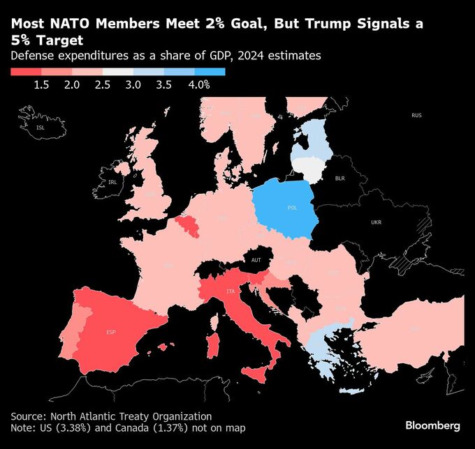 マスク氏、米のＮＡＴＯ脱退に賛意－欧州防衛費用の負担は筋通らず