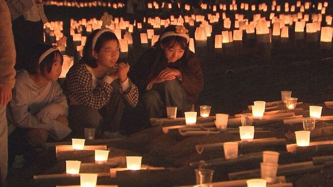 「千年あかり」3万本の竹灯籠が歴史の街をやさしく包む　大分・日田市　|　大分のニュース｜OBS NEWS｜大分放送