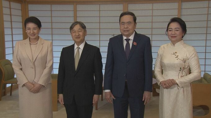 天皇皇后両陛下 ベトナムの国会議長夫妻と御所で懇談 能登半島地震の支援に謝意|TBS NEWS DIG