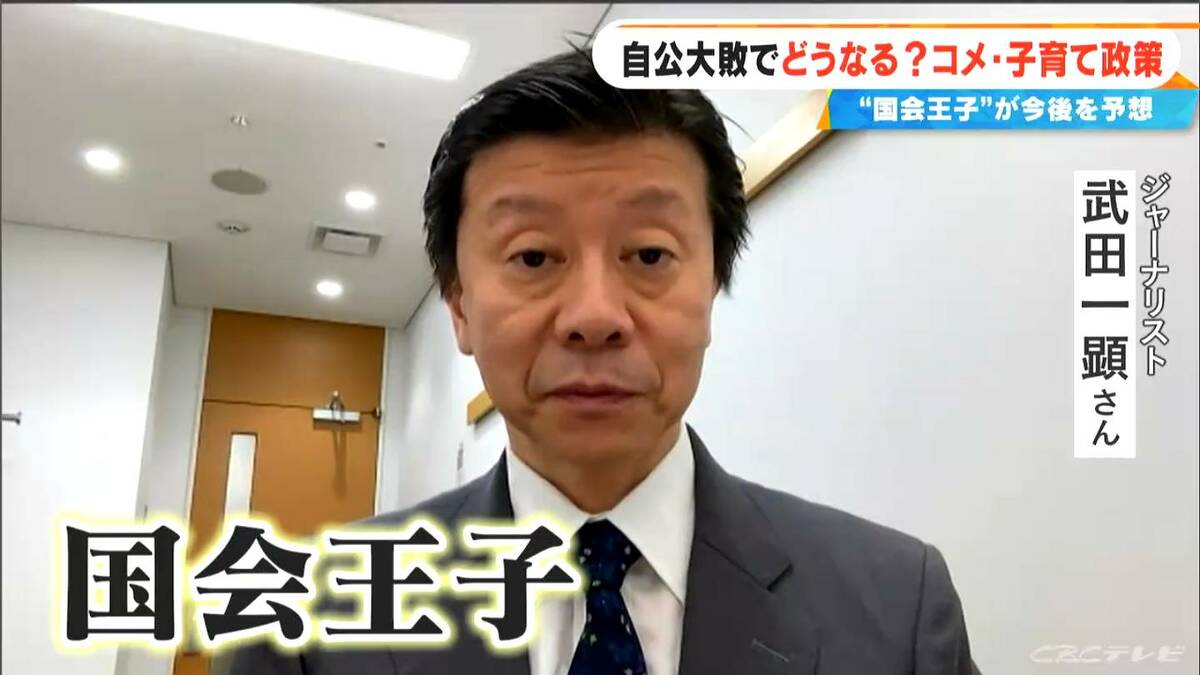 与党大敗で今後どうなる？｢子育て支援｣｢コメ価格｣… “国会王子”ことジャーナリストの武田一顕さんに聞いた 参議院選挙2025 | TBS ...