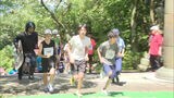 修験の山で高低差160メートルの参道に挑む 山の日に駆け上がり大会 福岡 | 福岡のニュース|RKB NEWS|RKB毎日放送