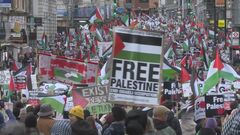 ガザでの即時停戦求める決議案の否決受け　アメリカとイギリスで抗議デモ| TBS CROSS DIG with Bloomberg