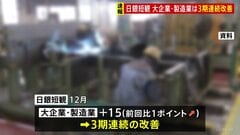 日銀12月短観 大企業・製造業は3期連続で改善 “トランプ関税”の不確実性低下など要因| TBS CROSS DIG with Bloomberg