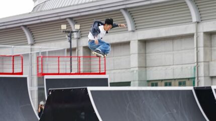 岡山県内最大級のアーバンスポーツ施設 KーBASEパーク バスケットボール3 3のコート2面を完備 美作市 岡山・香川のニュース 天気 RSK山陽放送 1ページ