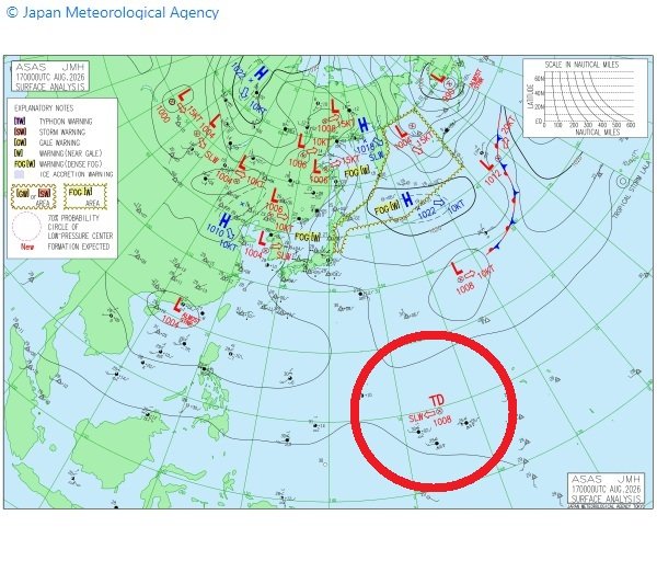 【台風のたまご】新たな“熱帯低気圧”が発生…今後の動きは？　気象庁の予想天気図・27日(木)にかけての雨風シミュレーション|TBS NEWS DIG