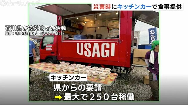 能登半島地震で活躍したキッチンカーと協定 最大250台が避難所の食事提供 富山県|TBS NEWS DIG